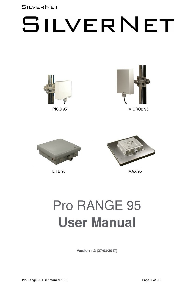 SilverNet Pro RANGE 95 user manual