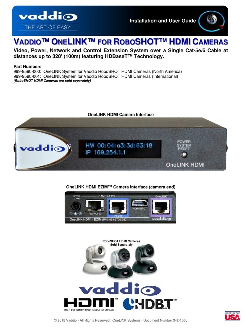 VADDIO OneLINK Installation and user guide