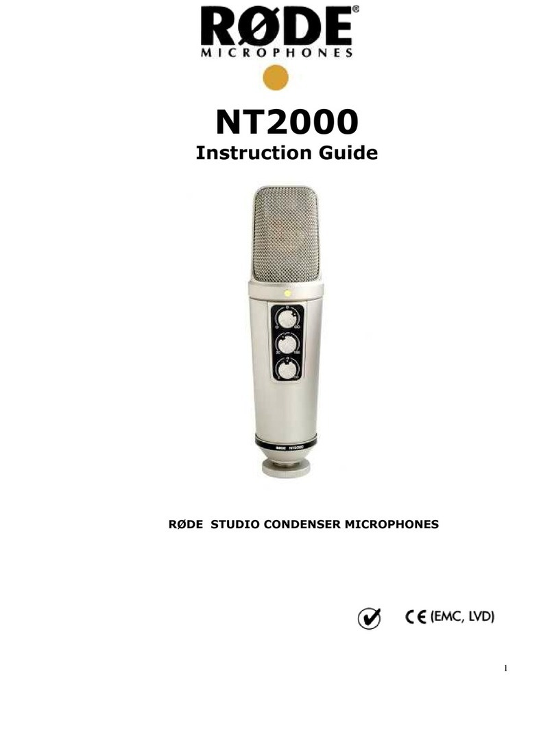 RODE Microphones NT2000 Instruction guide