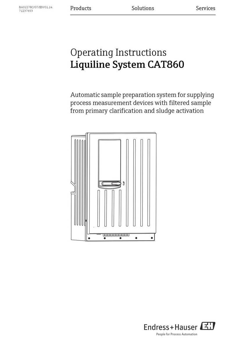 Endress+Hauser Liquiline System CAT860 User manual
