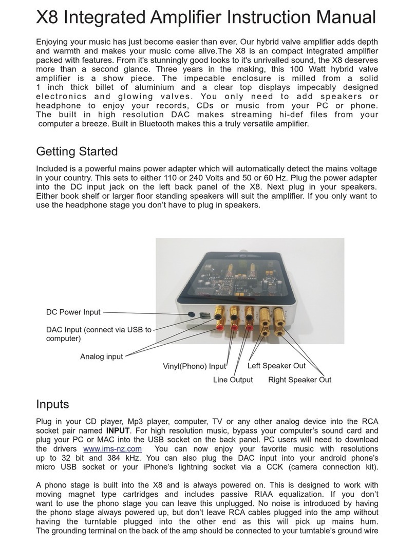 IMS X8 instruction manual