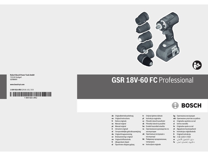 Bosch GSR 18V-60 FC Professional User manual