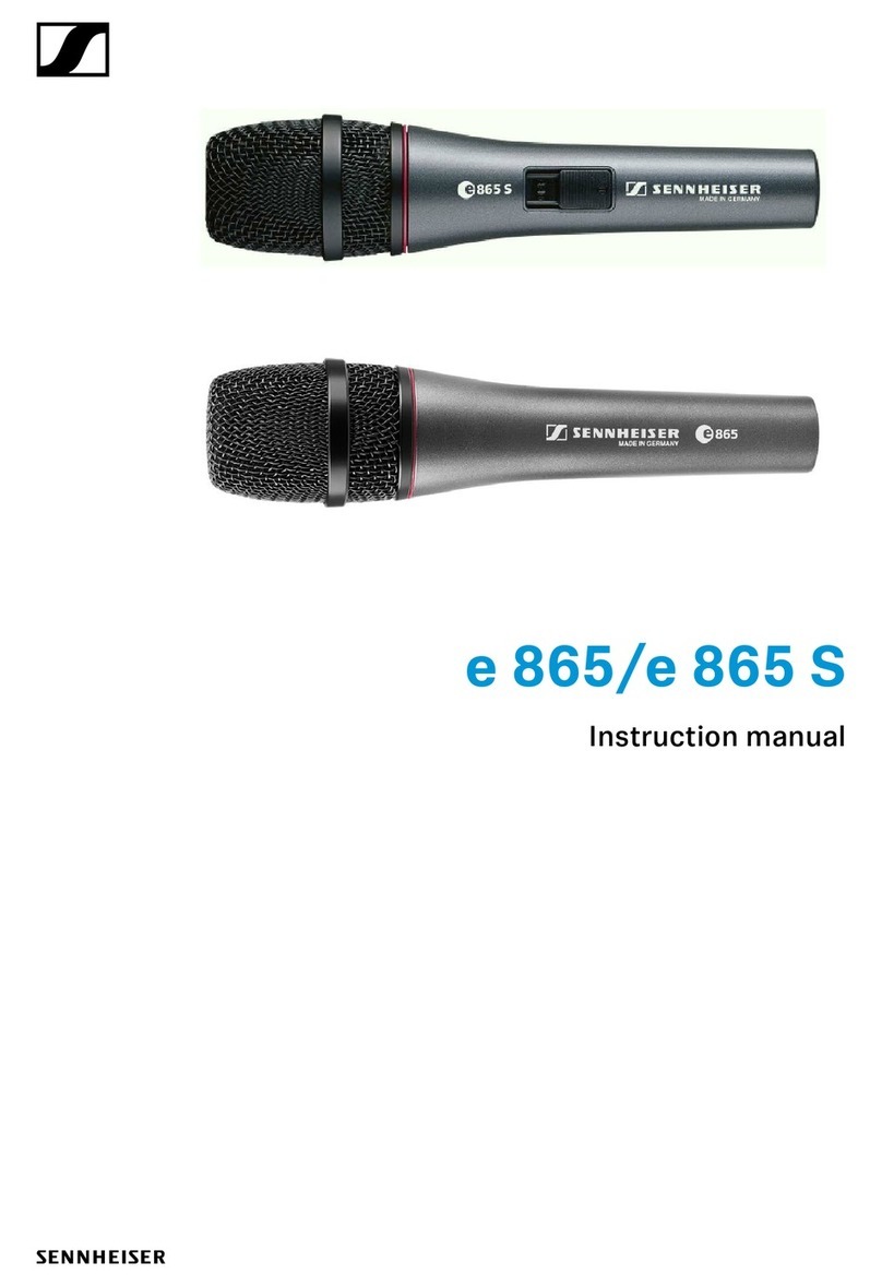 Sennheiser Evolution E865 instruction manual