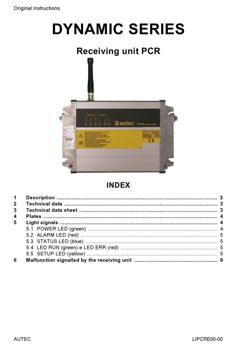AUTEC Dynamic Series Original instructions