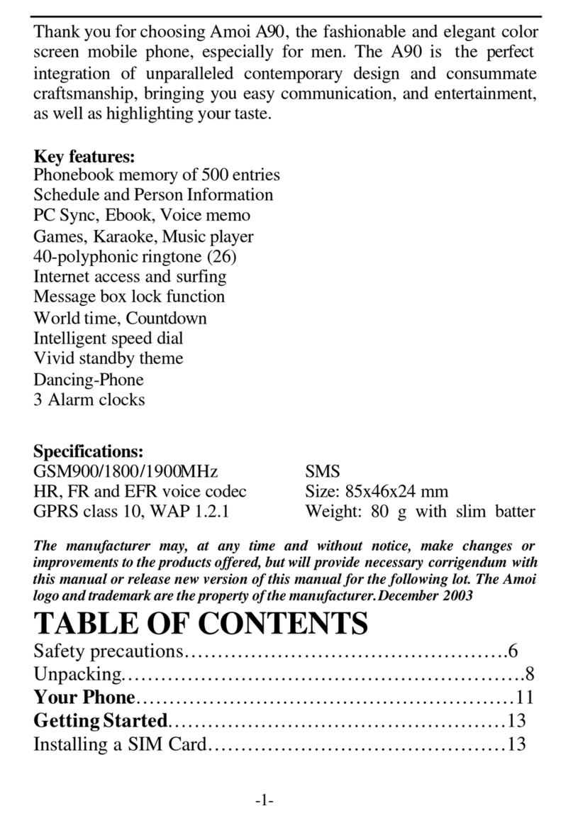 AMOI A90 User manual
