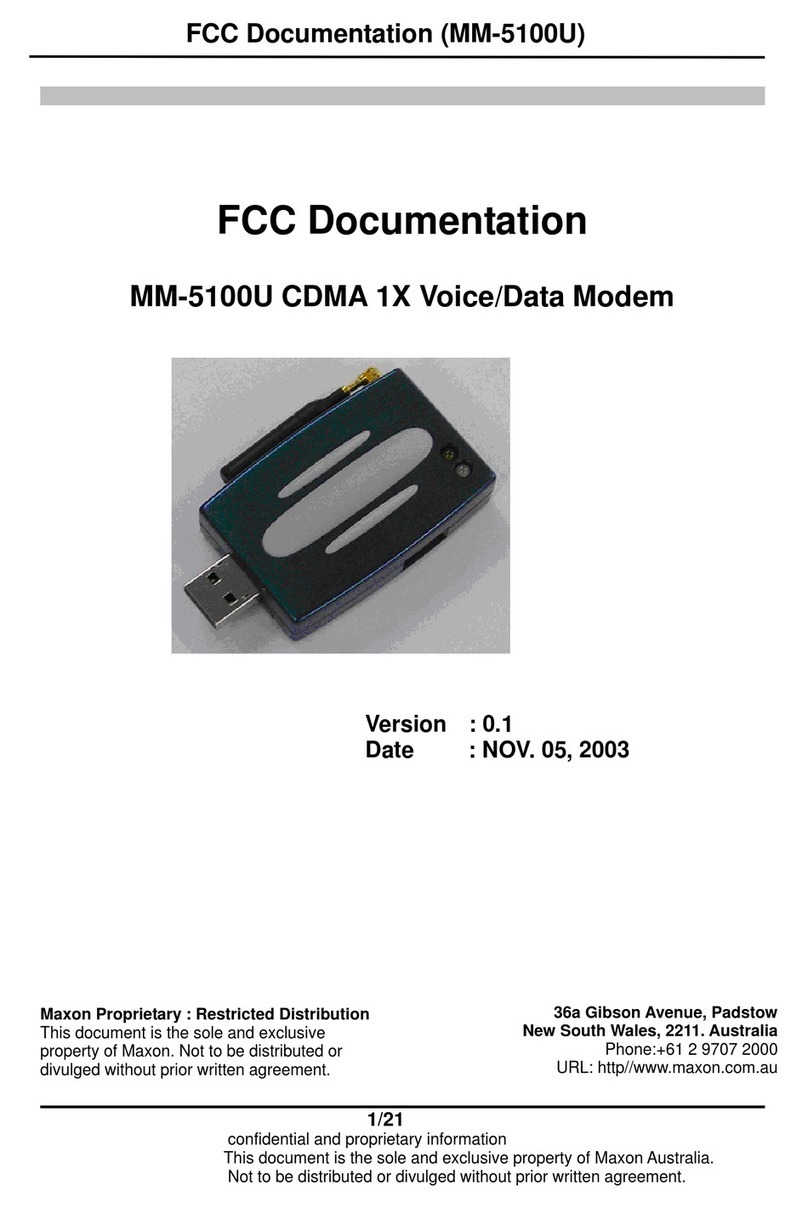 Maxon MM-5100U manual