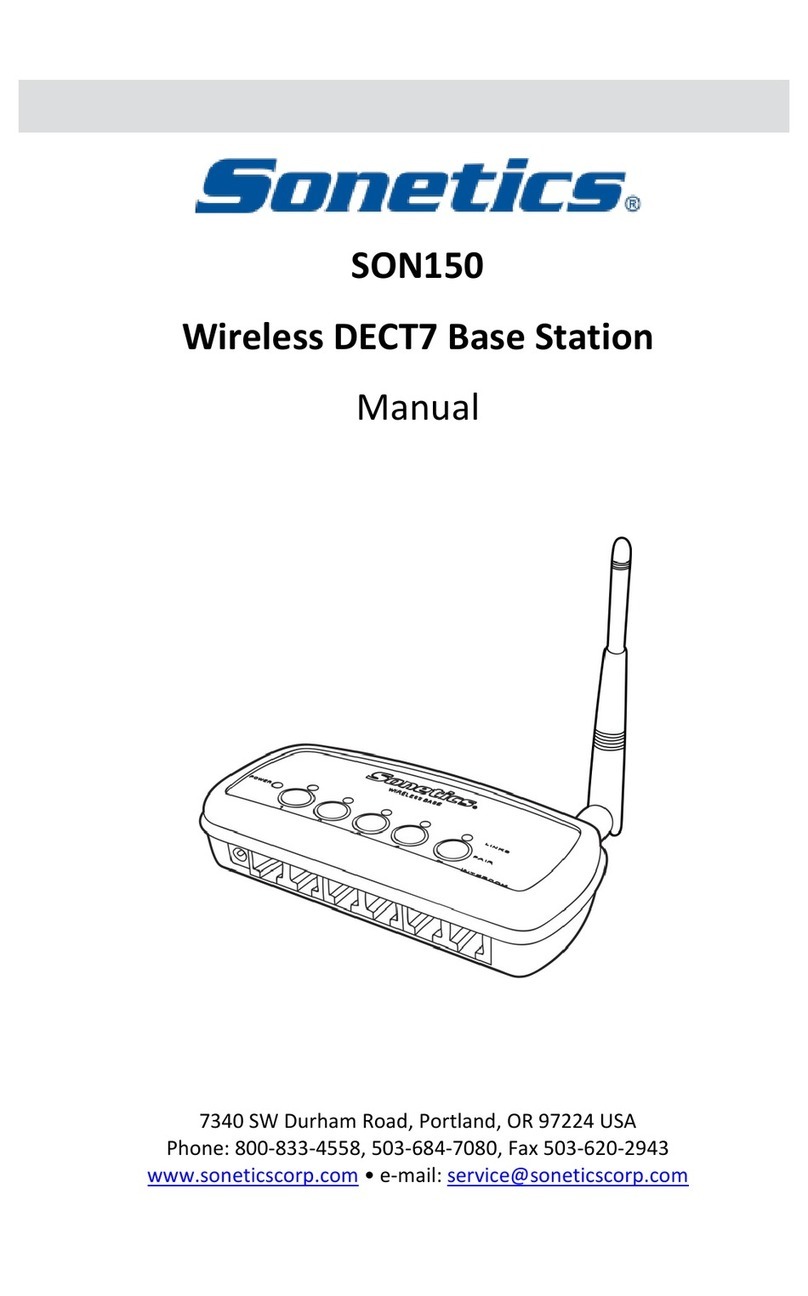 Sonetics SON150 User manual