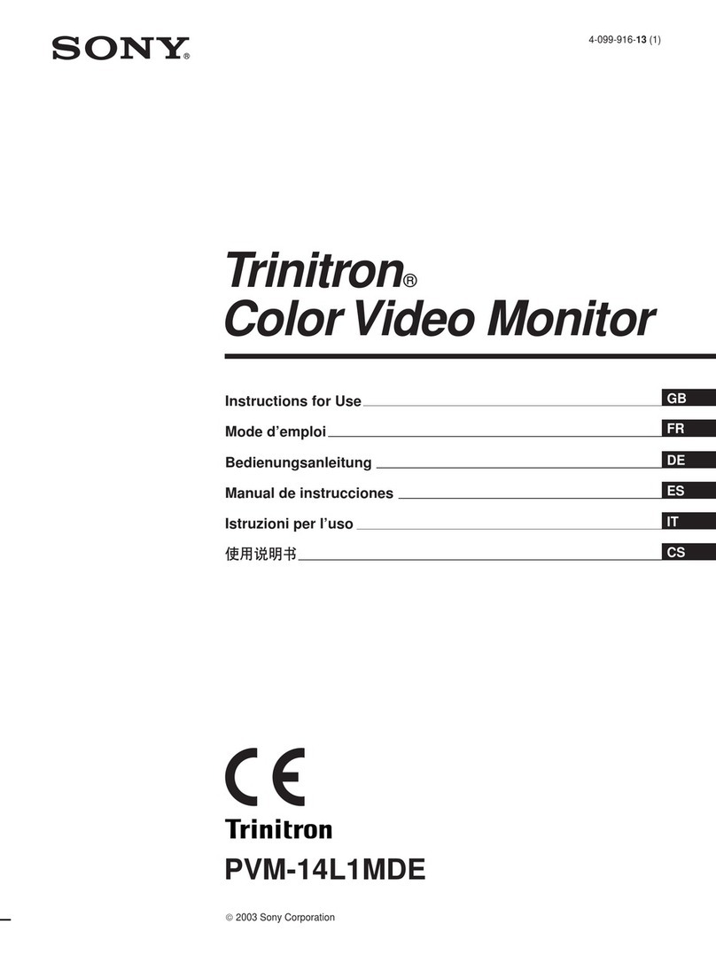 Sony Trinitron PVM-14L1MDE User manual