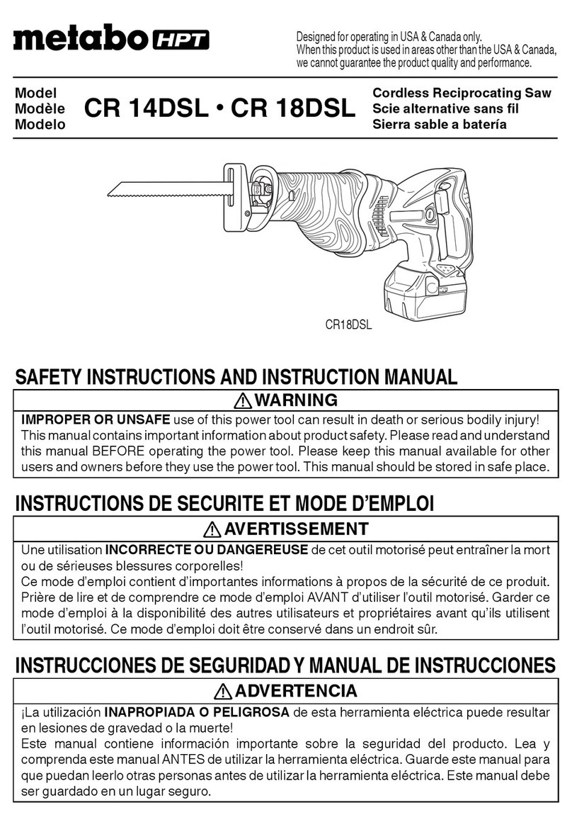 Metabo HPT CR 18DSL Troubleshooting guide