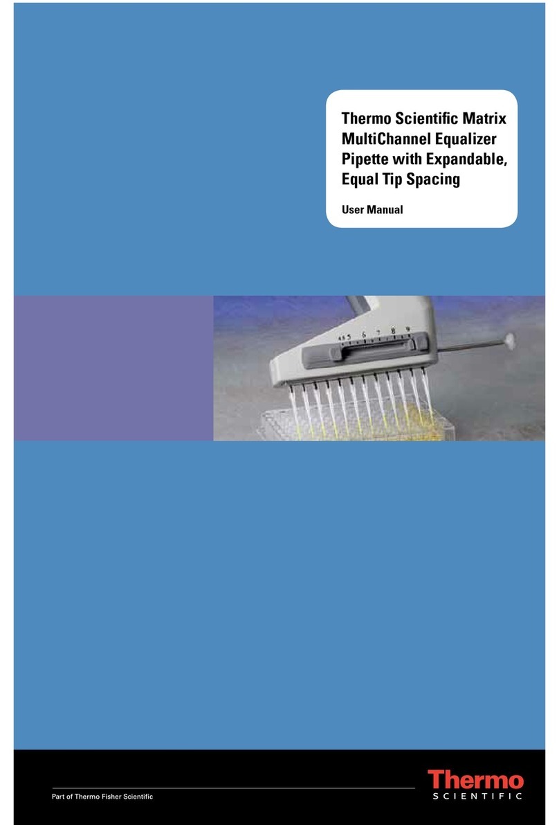Thermo Scientific Matrix MultiChannel EqualizerPipette user manual Thermo Scientific Matrix MultiChannel EqualizerPipette user manual