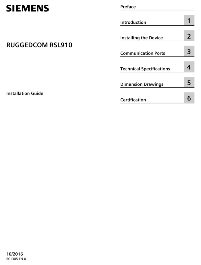 Siemens RUGGEDCOM RSL910 User manual