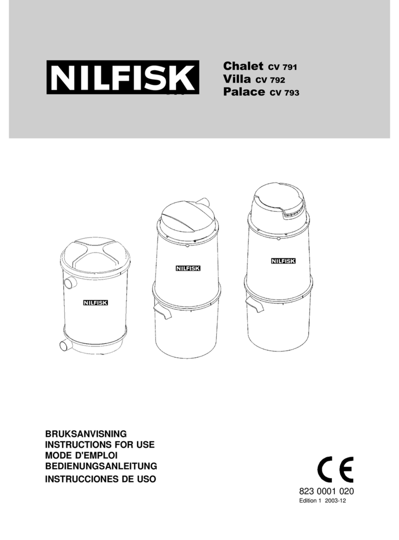 Nilfisk-Advance Chalet CV 791 User manual
