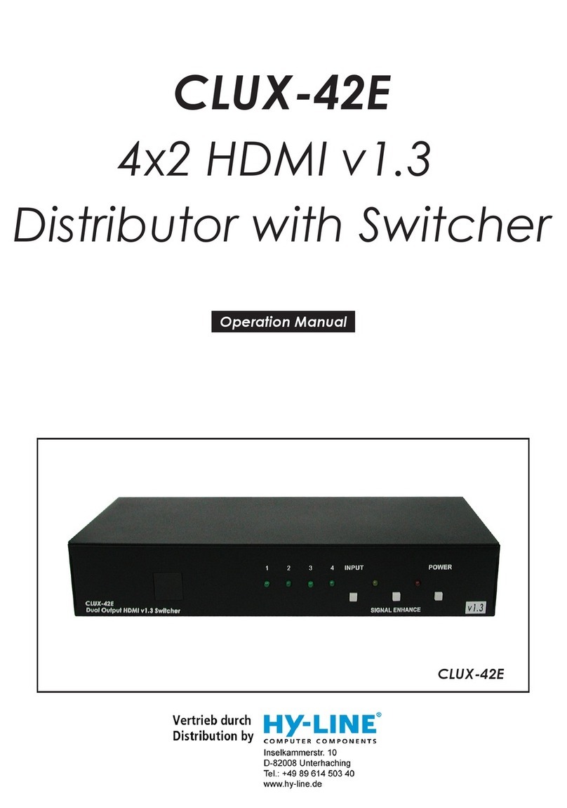 HY-LINE CLUX-42E Operation manual