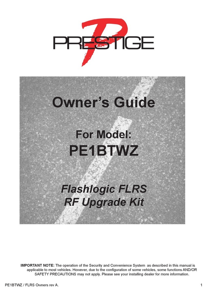 Voxx Electronics Prestige PE1BTWZ User manual