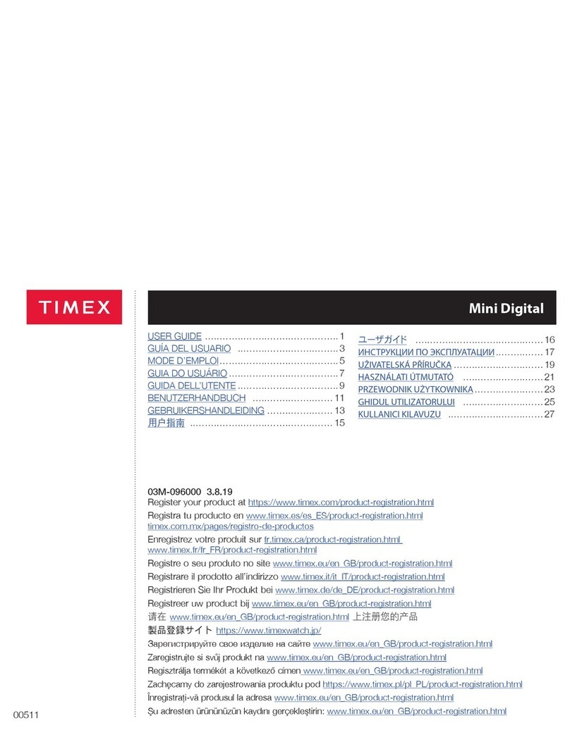 Timex Mini Digital User manual Timex Mini Digital User manual