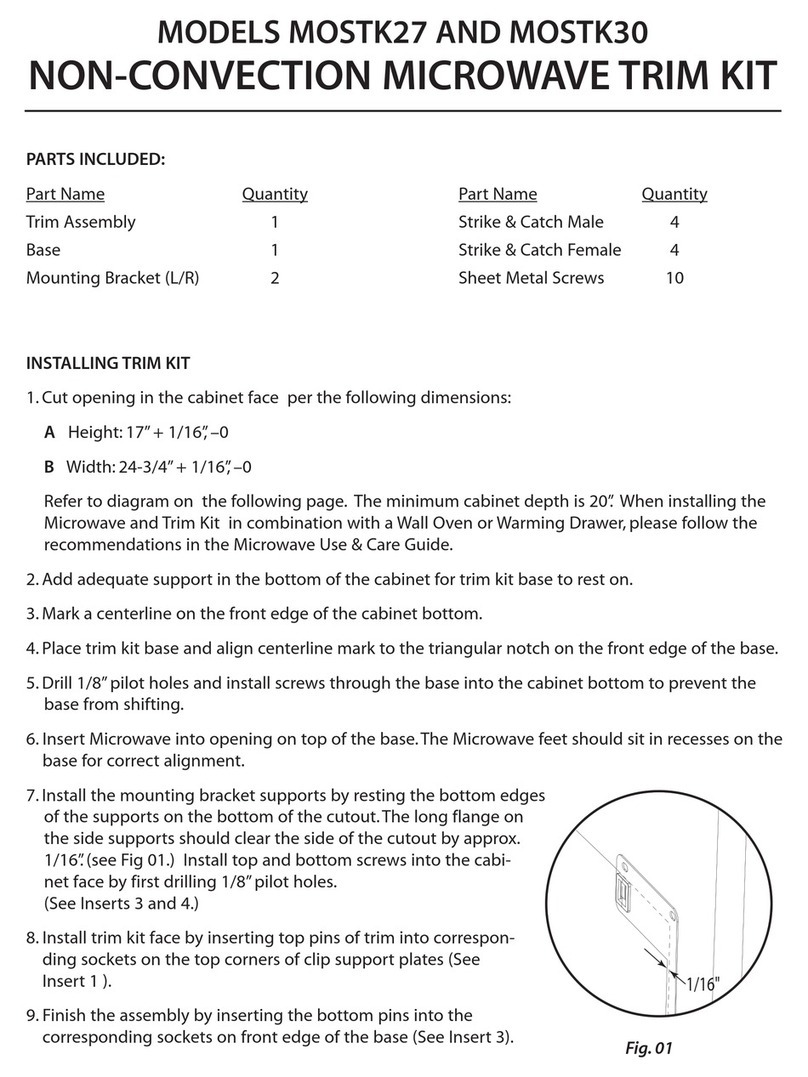 DCS MOSTK30 Use & care guide