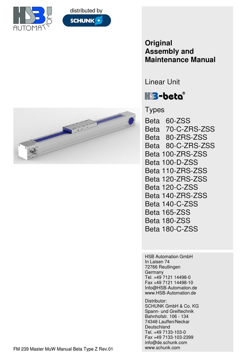 HSB Beta 60-ZSS Original Assembly and Maintenance Manual