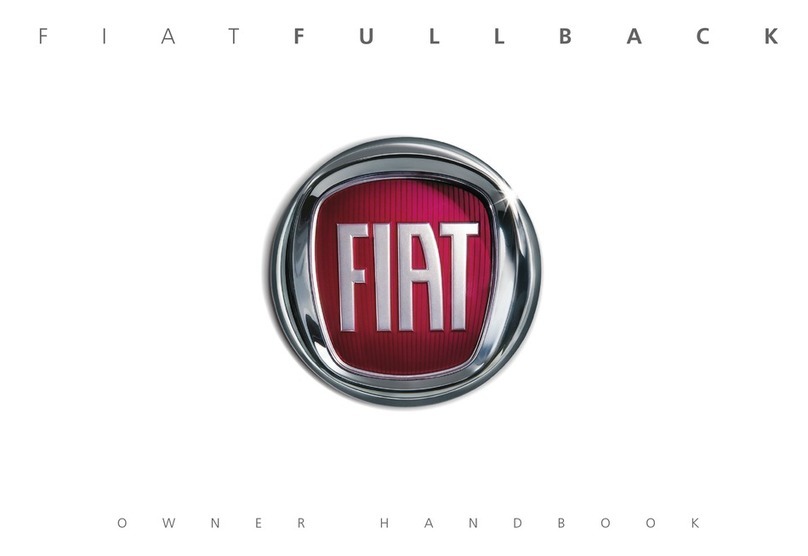 Fiat Fullback Single cab User manual