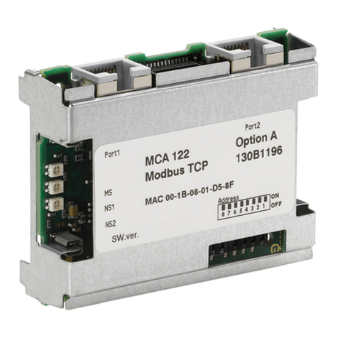 Danfoss MCA 122 Modbus TCP User manual
