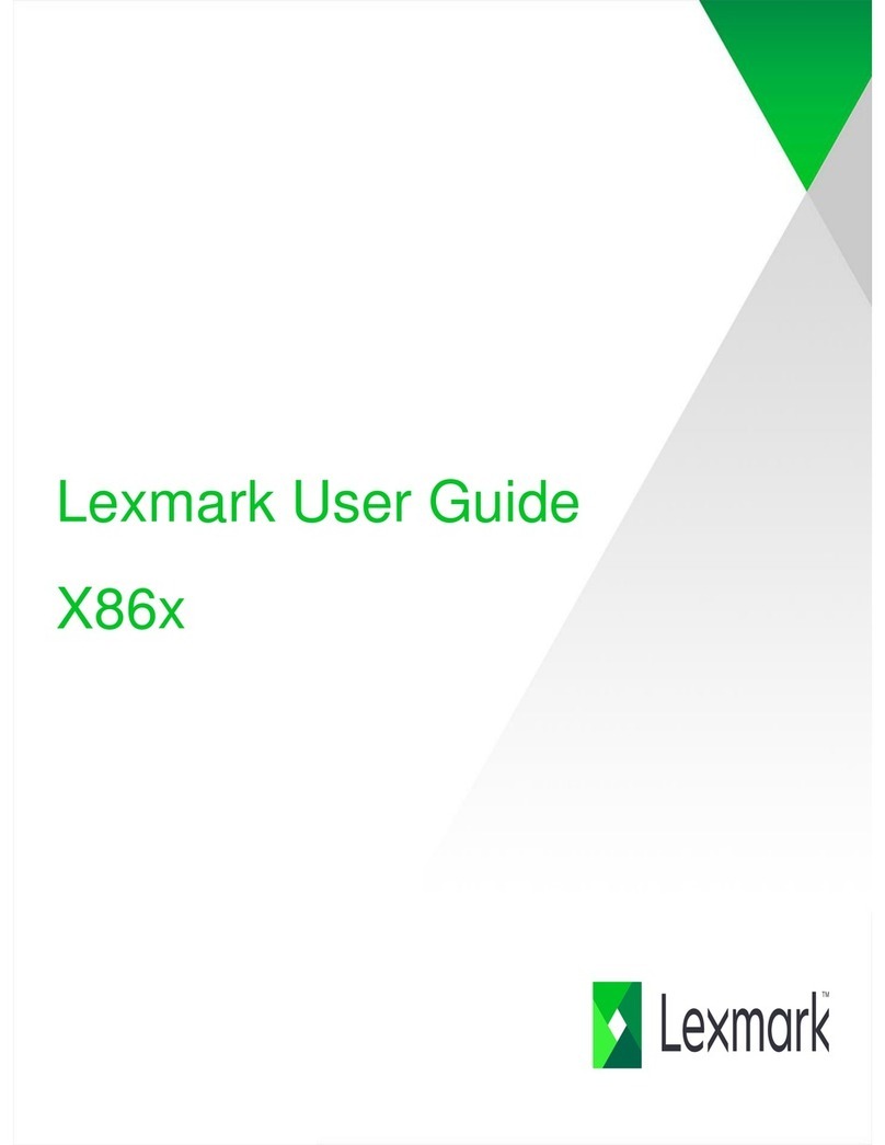 Lexmark X86x User manual