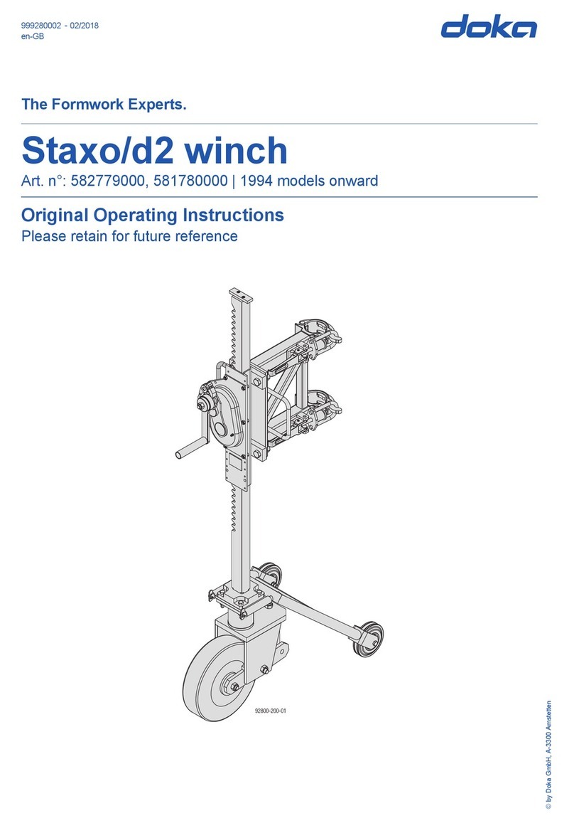 Doka Staxo/d2 operating instructions