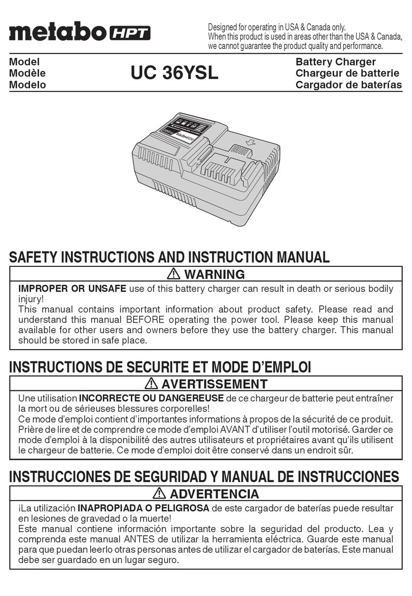 Metabo HPT UC 36YSL Safety instructions and instruction manual