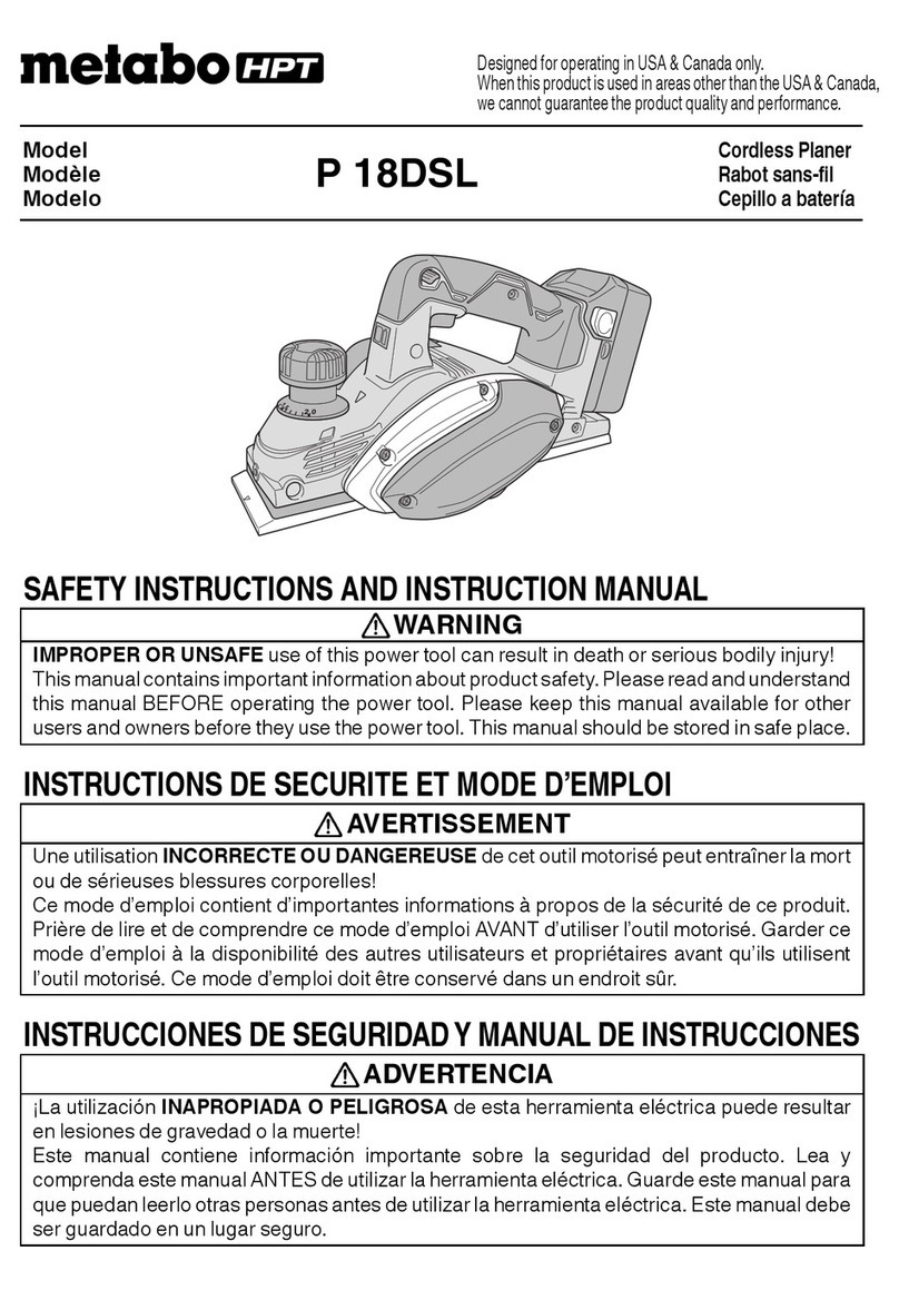 Metabo HPT P 18DSL Safety instructions and instruction manual