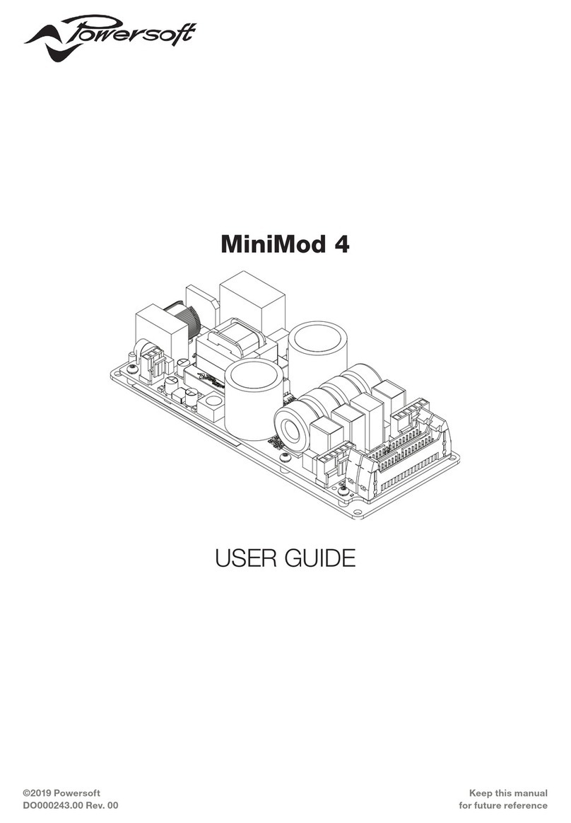 powersoft MiniMod 4 User manual
