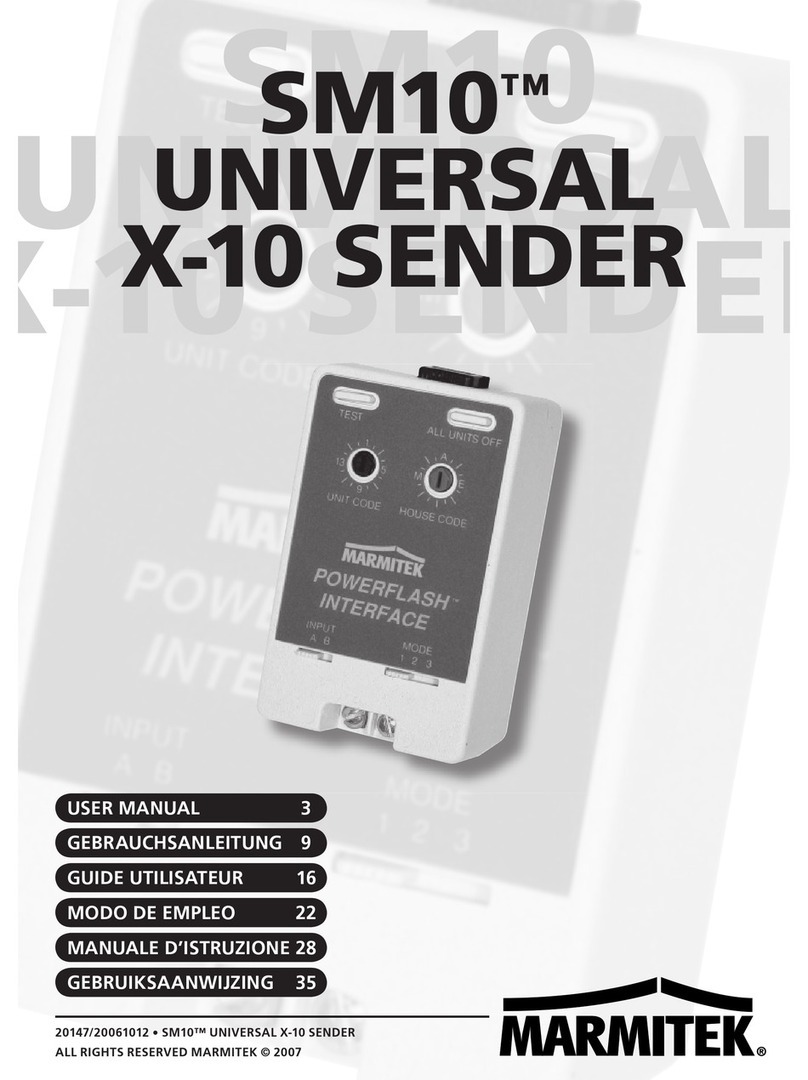 Marmitek SM10 X-10 user manual