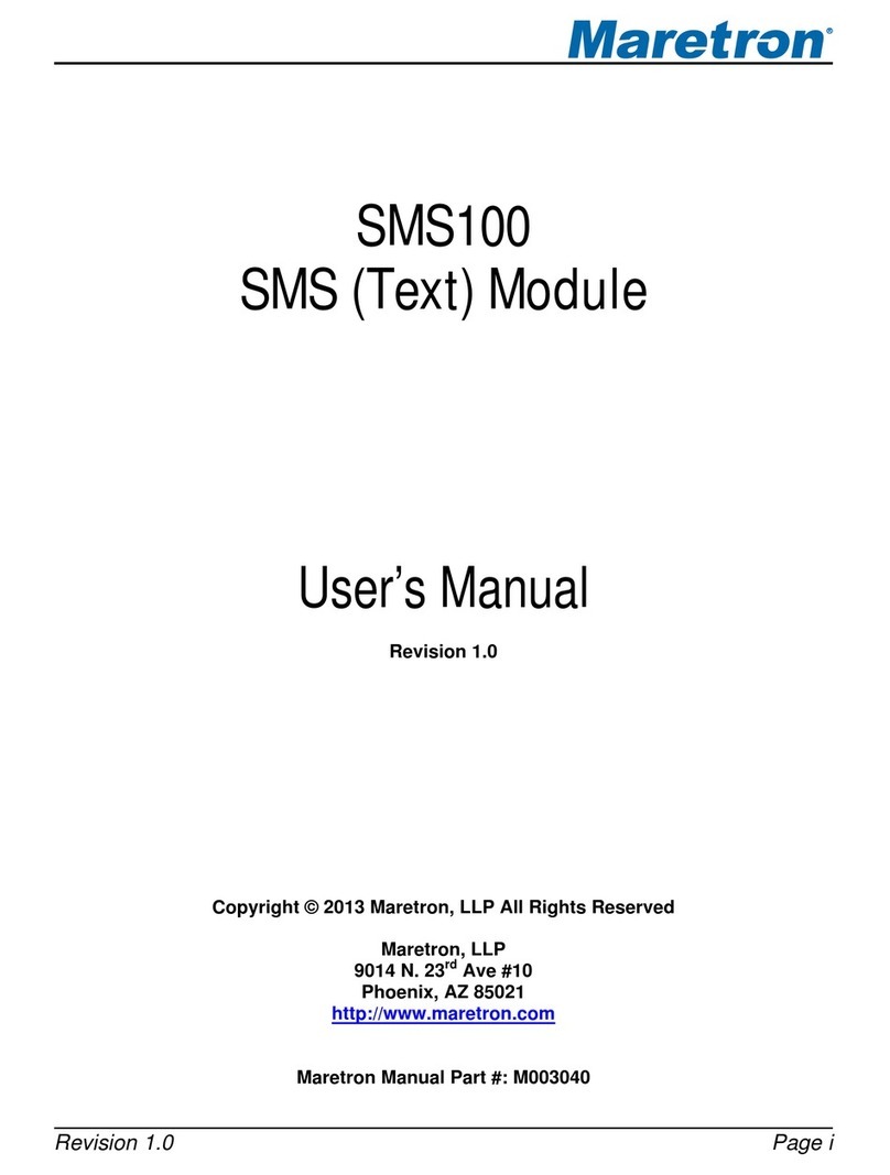 Maretron SMS100 User manual