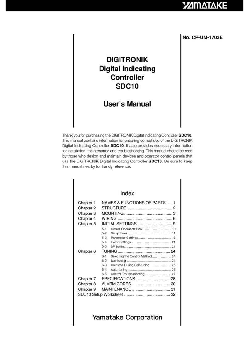 Yamatake DIGITRONIK SDC10 User manual