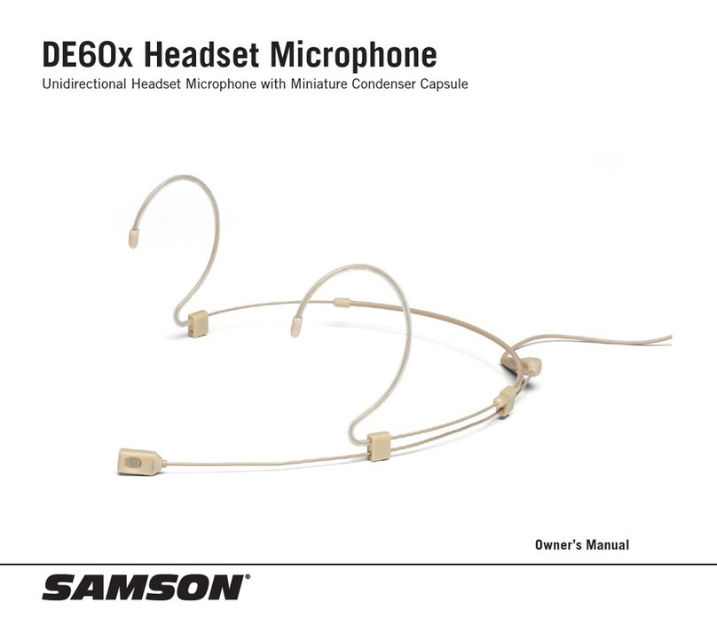Samson DE60x owner's manual