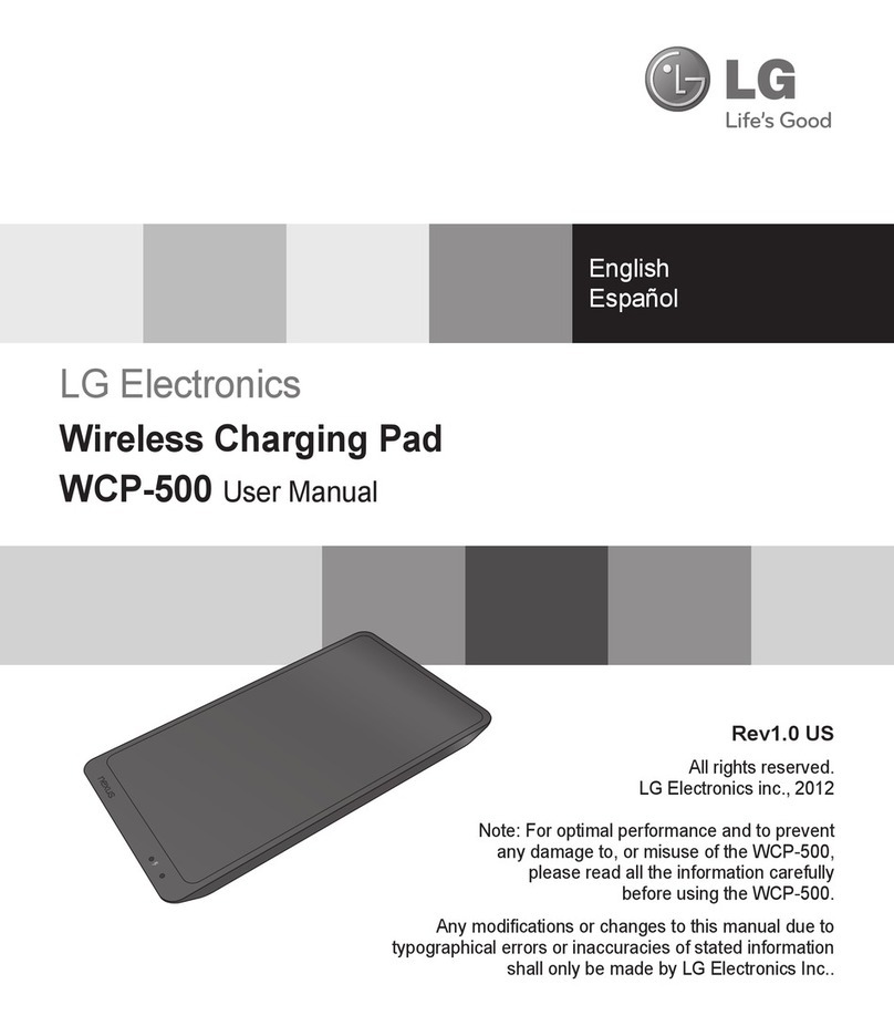 LG WCP-500 User manual