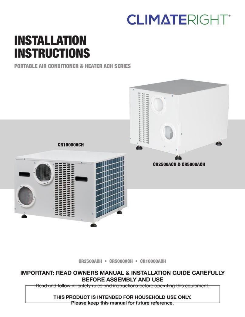ClimateRight CR5000ACH User manual