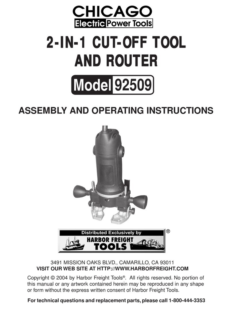 Harbor Freight Tools Chicago Electric 92509 Assembly and operating instructions