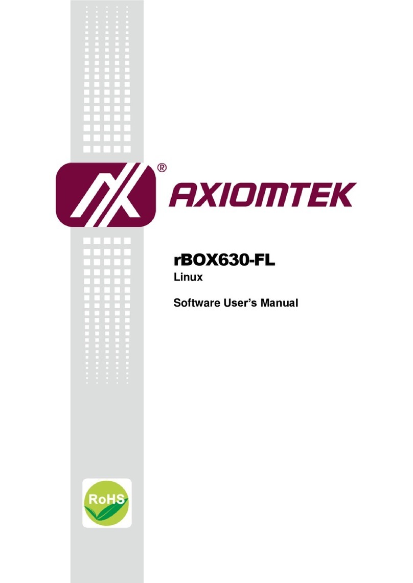 AXIOMTEK rBOX630-FL User manual