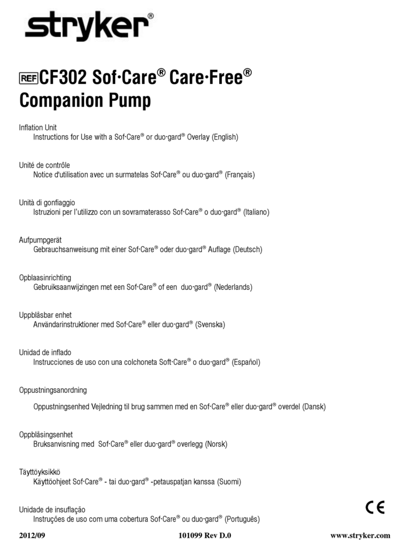 Stryker Care Free Companion CF302 Series User manual Stryker Care Free Companion CF302 Series User manual