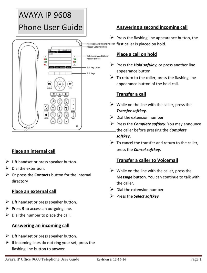 Avaya IP 9608 User manual