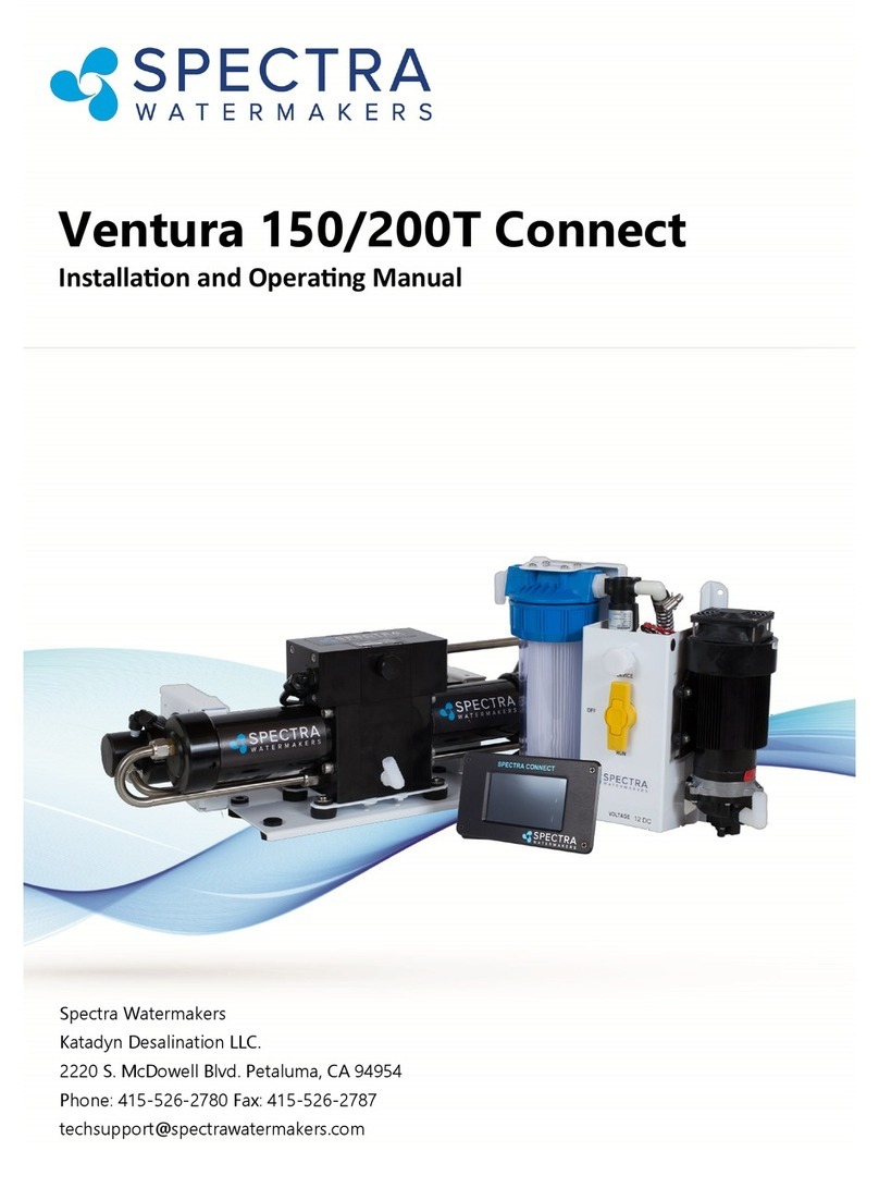 Spectra Watermakers VENTURA 150 Installation and operating manual