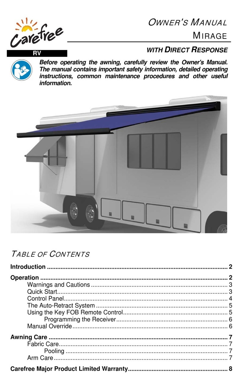 Carefree MIRAGE User manual