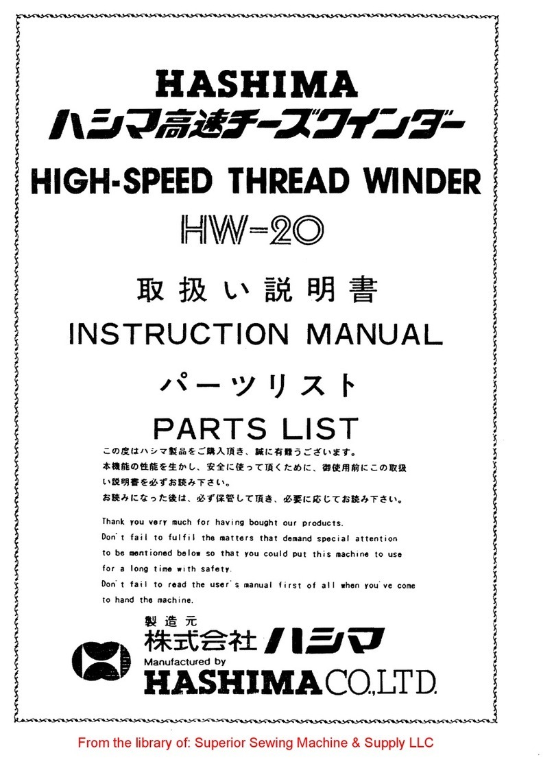 HASHIMA HW-20 instruction manual