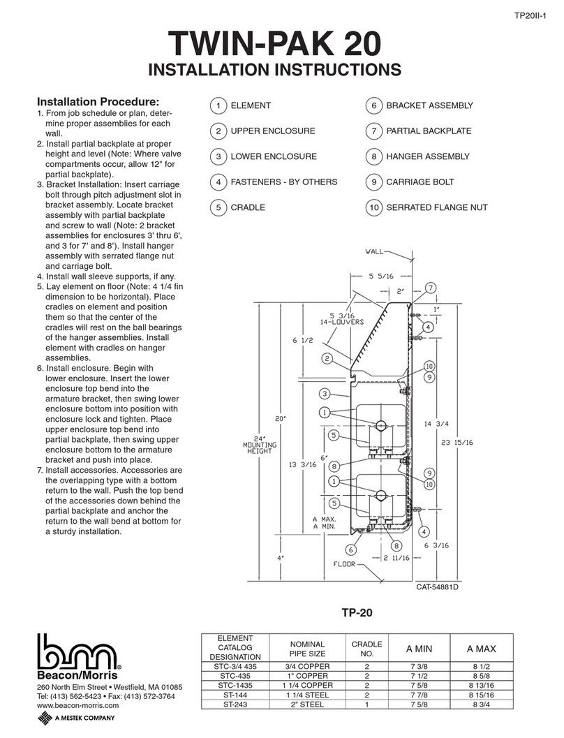 Beacon/Morris TWIN-PAK 20 installation instructions