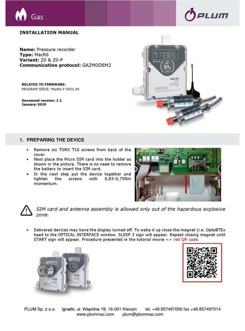 Plum MacR6 installation manual