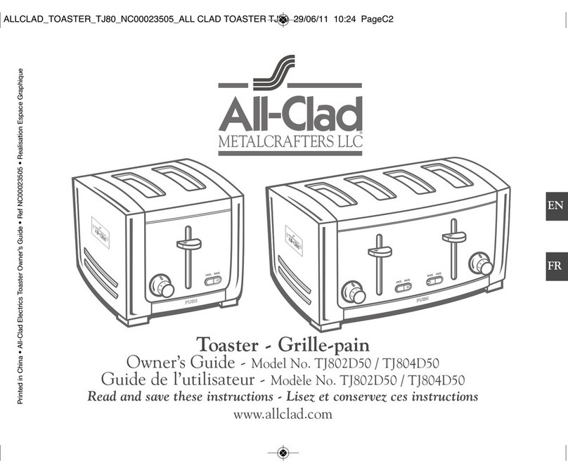 all-clad TJ802D50 owner's guide