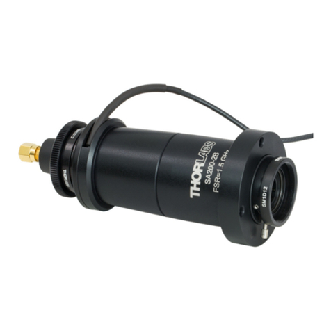THORLABS SA200 Series User manual
