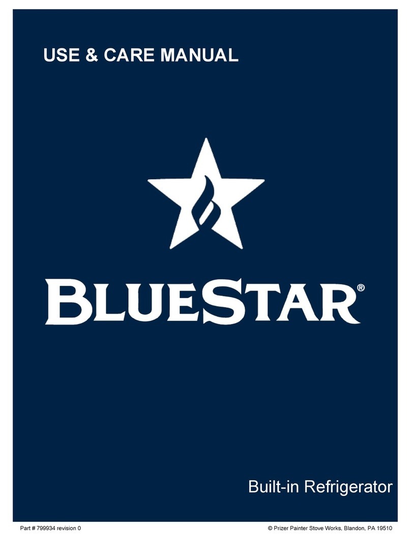 Blue Star BBB36R/L Use & care manual