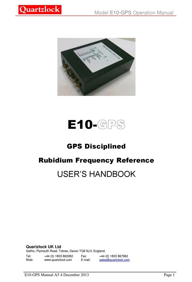 Quartzlock E10-GPS Instruction Manual