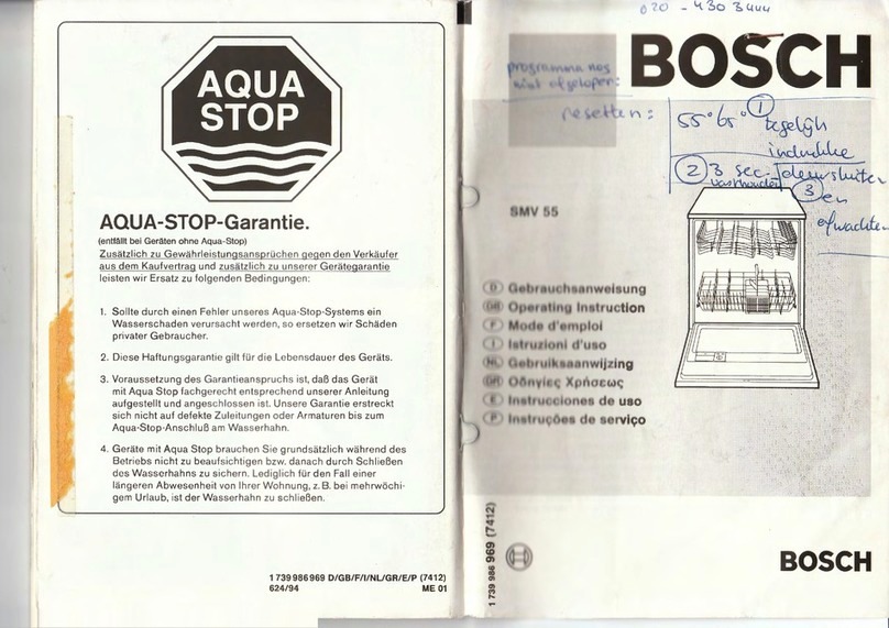Bosch SMV 55 User manual