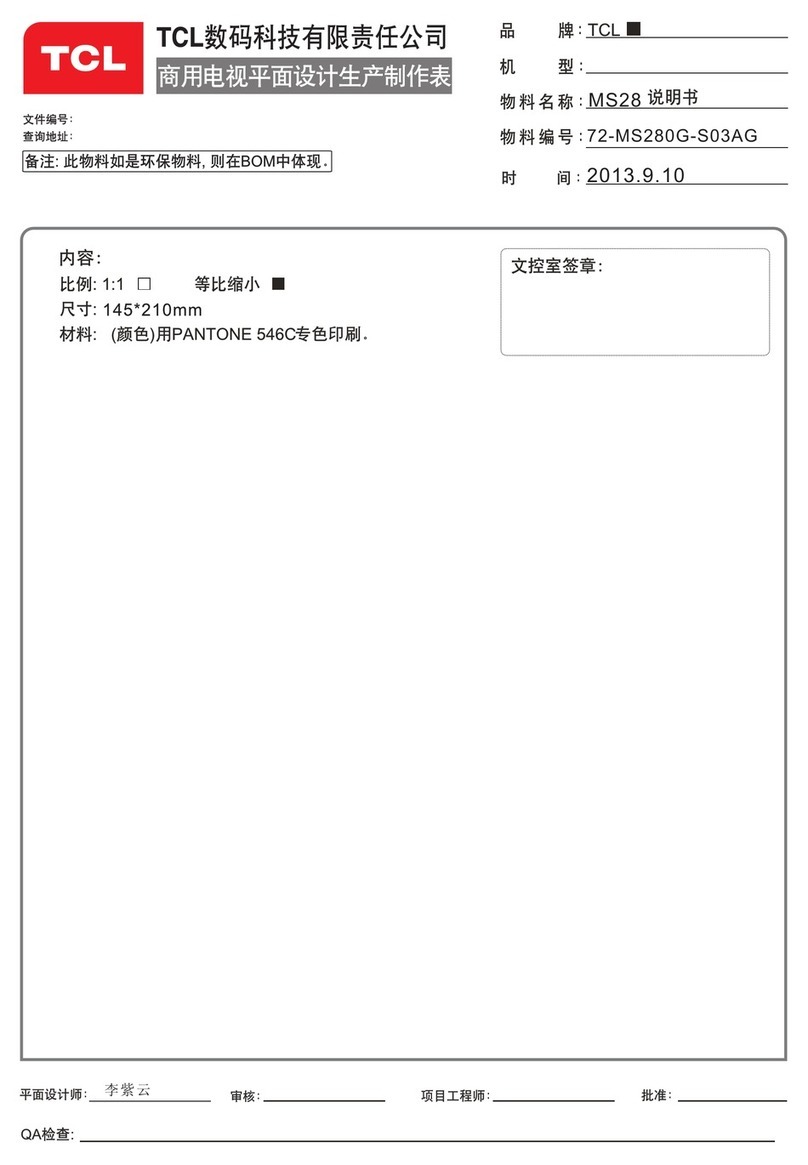 TCL H46F3500G User manual