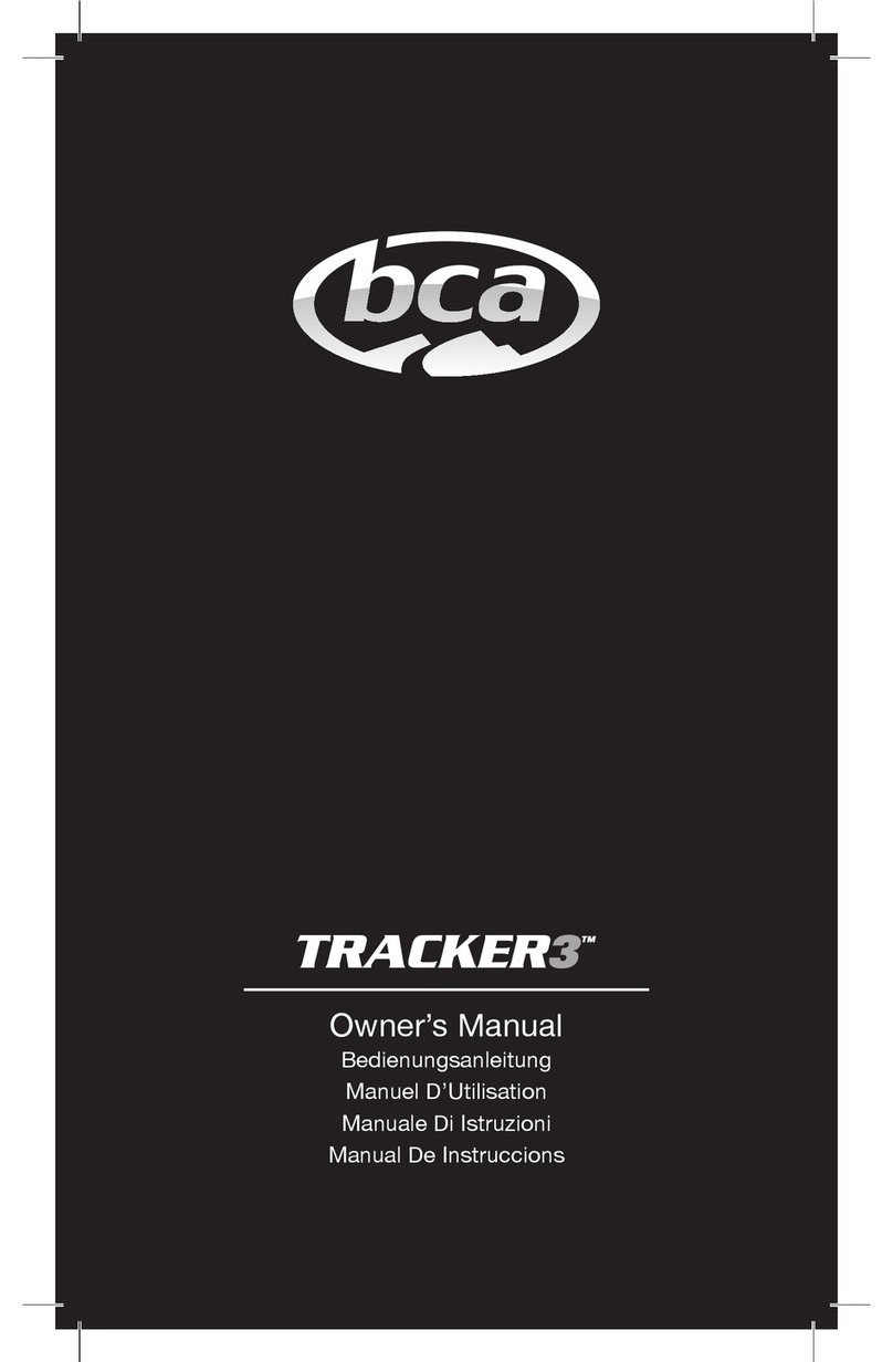 bca Tracker3 owner's manual
